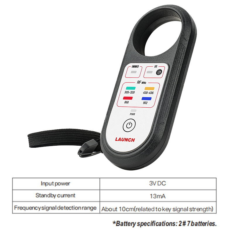 3 LAUNCH 315 434 868 902 MHz remote tester