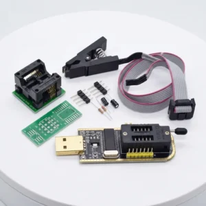 Gold CH341A BIOS programmer kit with 1.8V adapter