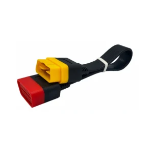 16-pin OBD2 extension cable with male and female connectors