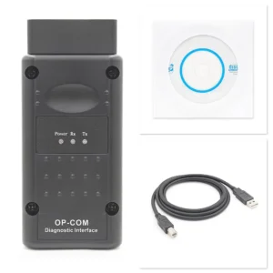 OP-COM V1.95 Opel diagnostic interface with USB cable and software disc