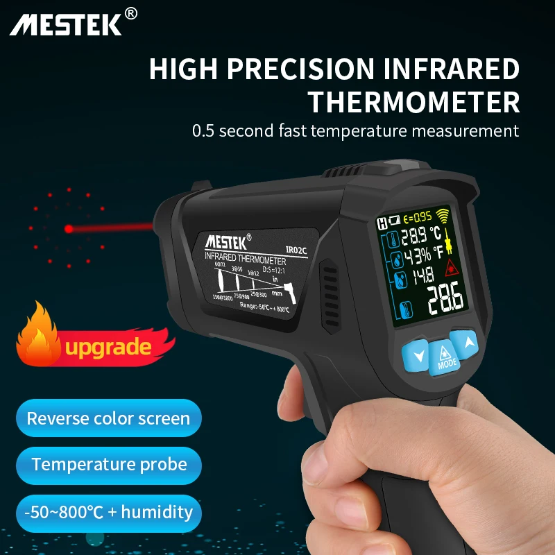 main image 2 MESTEK IR02C non-contact digital thermometer