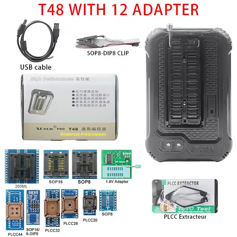 main image 3 XGecu T48 Programmer with full adapter package