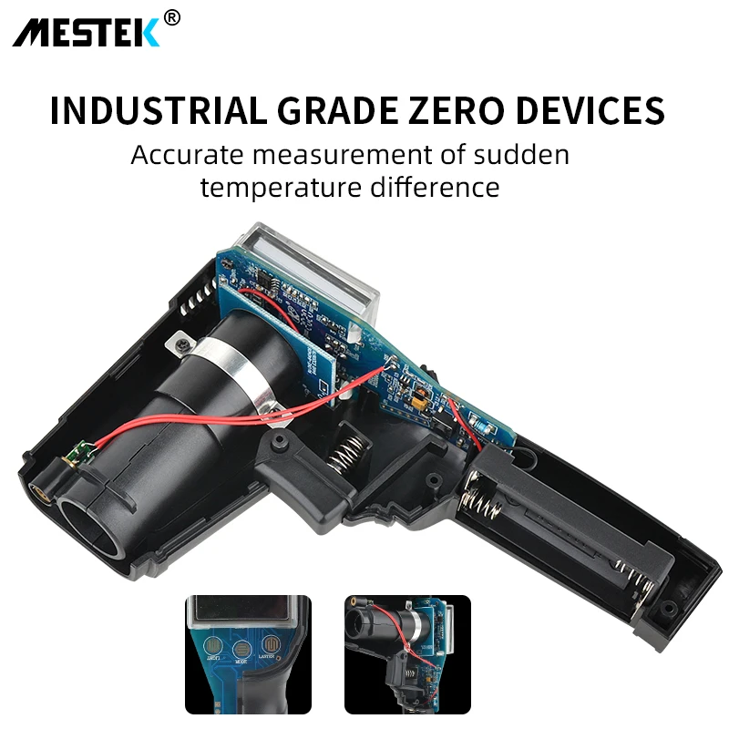 main image 3 MESTEK IR02C infrared thermometer color LCD