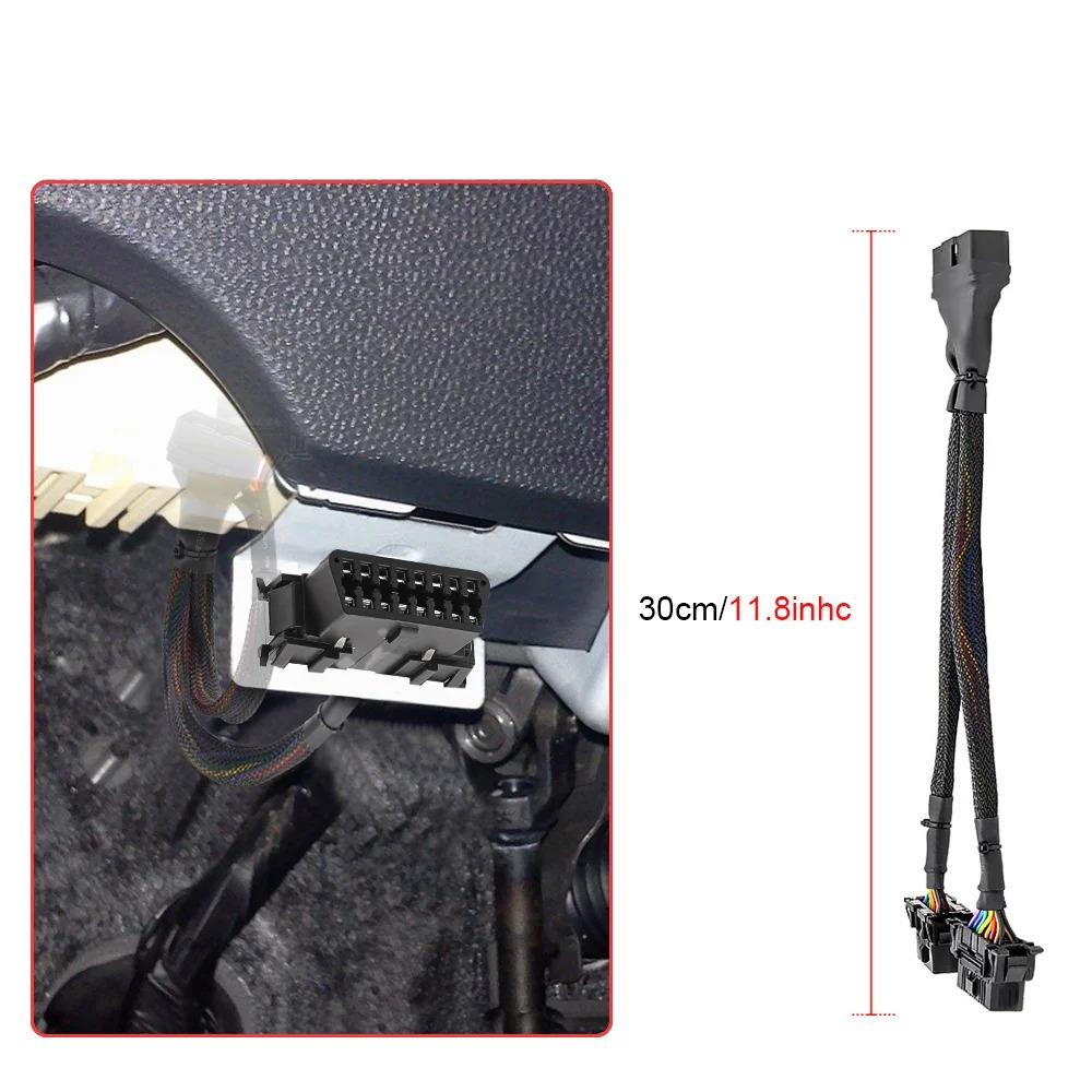 main image 5 OBD2 extension splitter with two female diagnostic ports