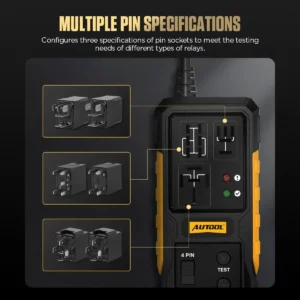 UTOOL RT120 relay testing sockets and indicators
